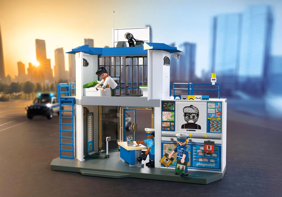 Polizeiwache mit Vernehmungsraum