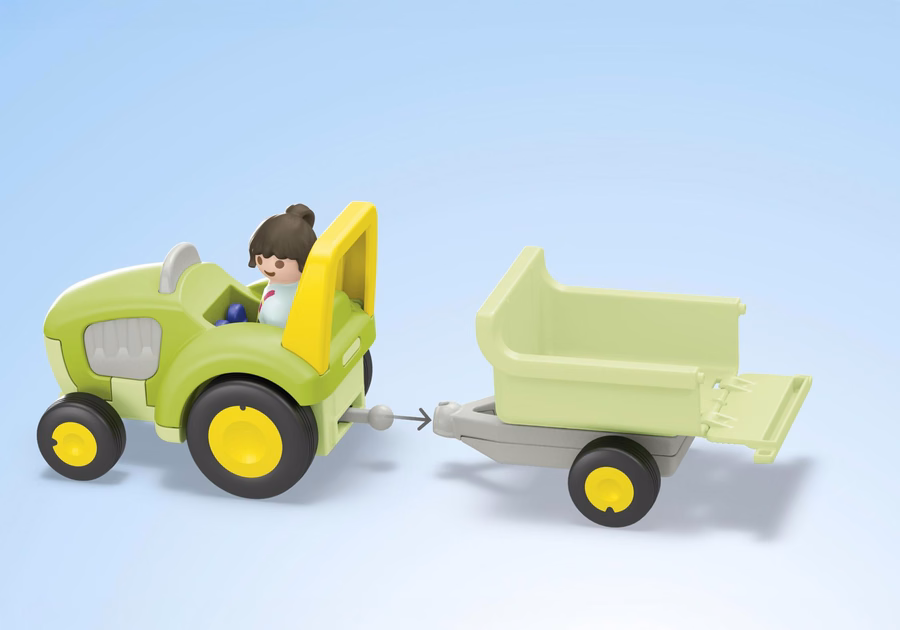 JUNIOR: Bauernhofabenteuer mit Traktor, Anhänger und Tierfreunden