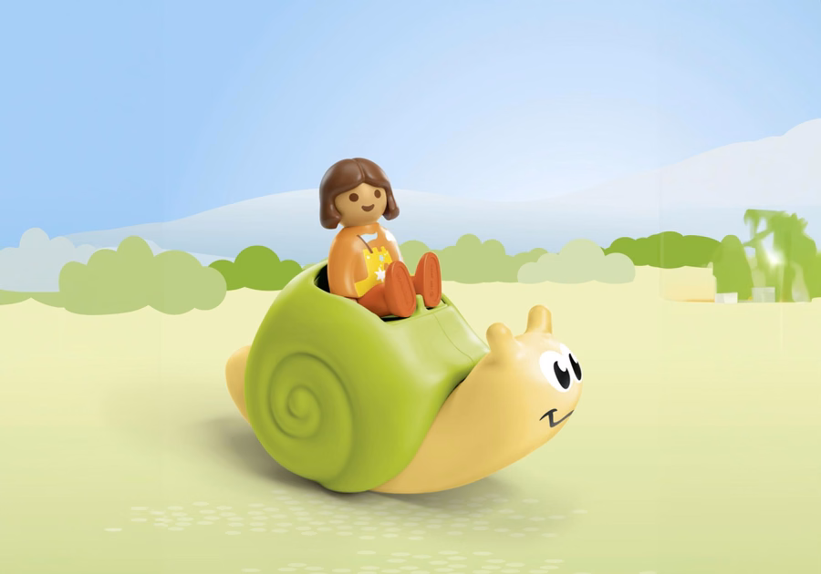 JUNIOR: Schaukelschnecke mit Rasselfunktion