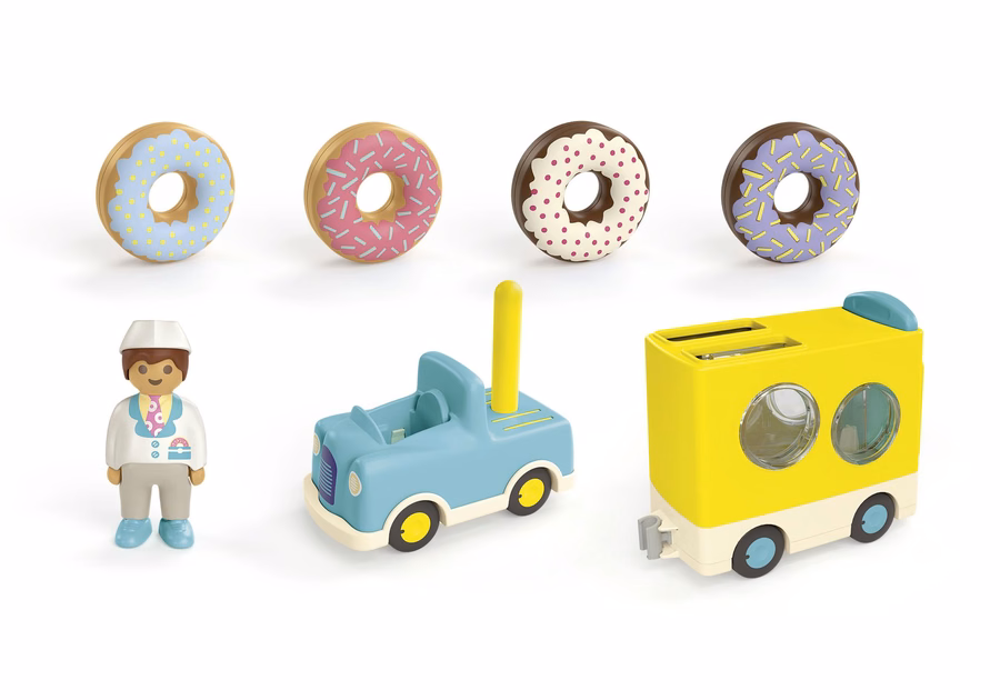 JUNIOR: Verrückter Donut-Truck mit Stapel- und Sortierfunktion