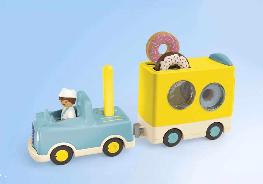 JUNIOR: Verrückter Donut-Truck mit Stapel- und Sortierfunktion