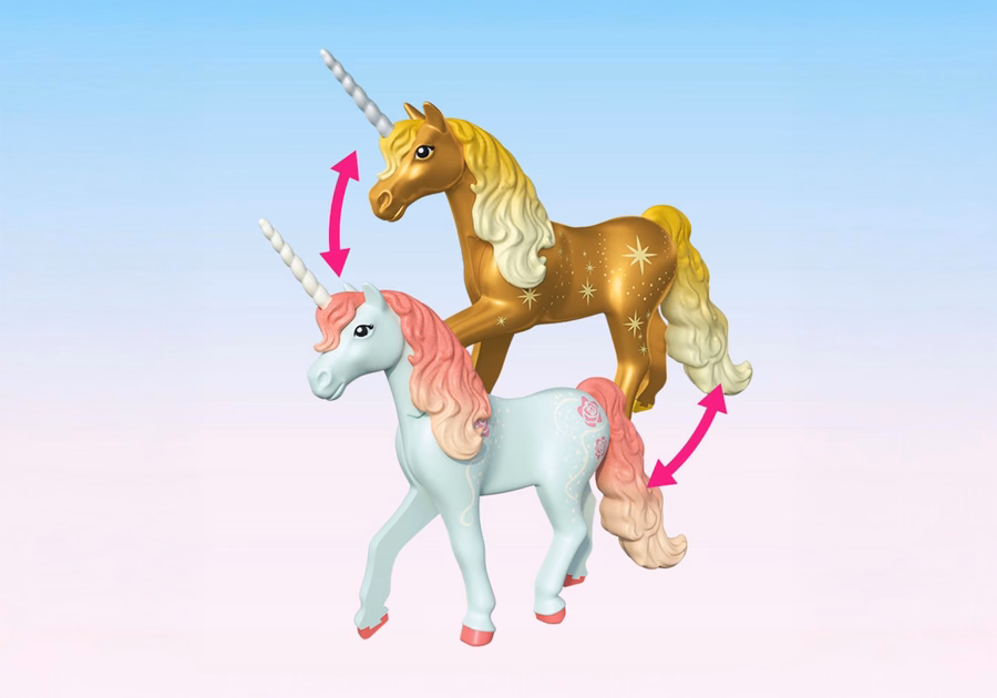 Einhorn-Sammelfigur: Himmelsrose mit Fee