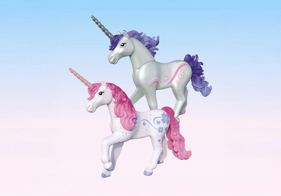 Einhorn-Sammelfigur: Glückslavendel mit Fee