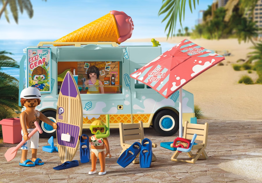 Eiswagen mit Surfshop
